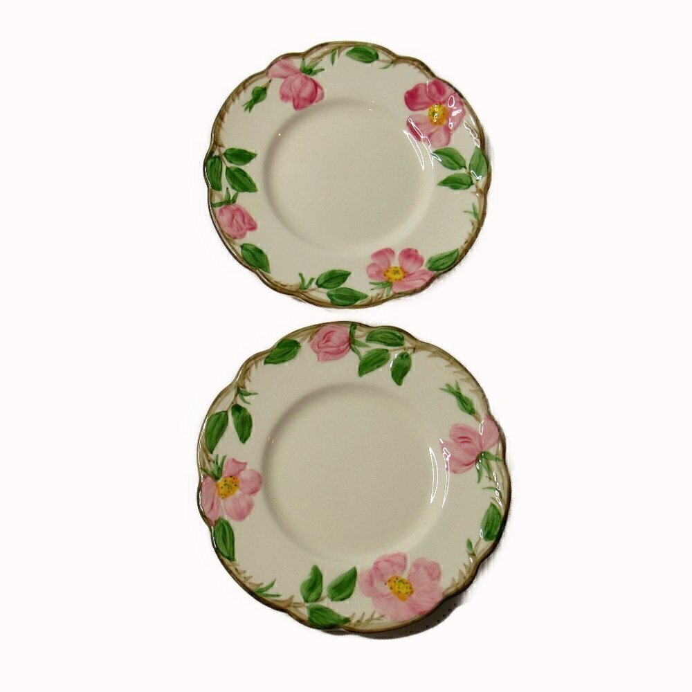 FRANCISCIAN DESERT ROSE - TWO BREAD PLATES